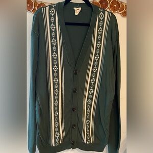 Mens Green Dandy Del Mar Cardigan